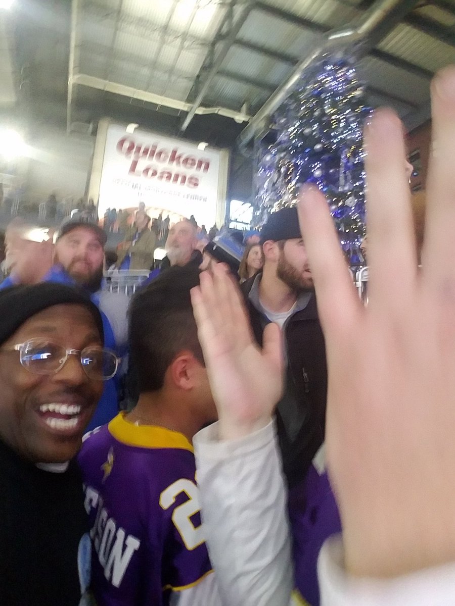 At lions game harrassing Minnesota fans #golions