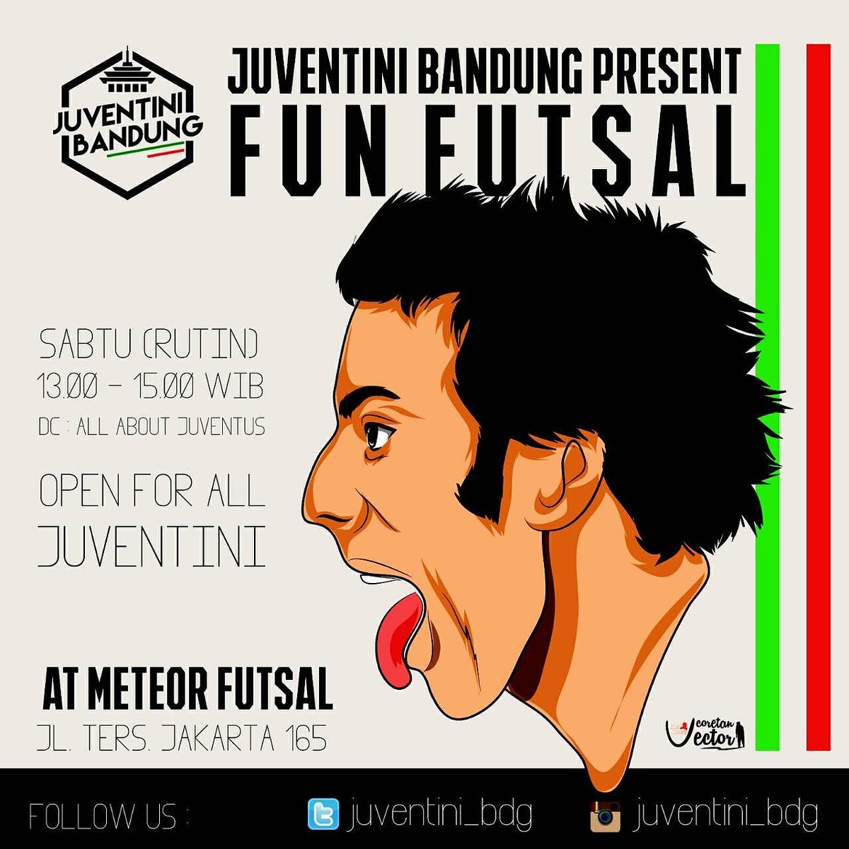Hari ini hari Sabtu lho, berarti kita ada Fun Futsal rutin. Yuk ah kejar2an bola, daripada ngejar gebetan ga pernah dapet.. 😳😚