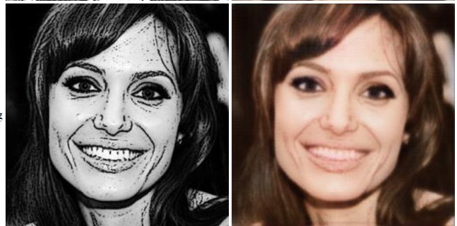 kaihuchen's tweet photo. @cvondrick tried the cGan code on faces and it does a great job there as well (left=input, right=output) https://t.co/2wUCeCRmS5