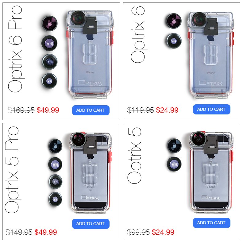 Optrix's tweet image. Best time to get an #Optrix is right now until Cyber Monday! Click here➡️ optrix.com/c/iphone-6/