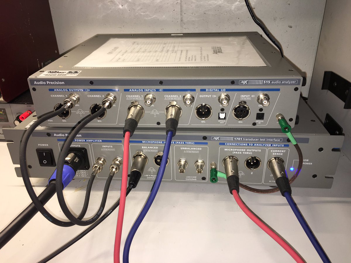 SYclotronAudio's tweet photo. Sometimes this reviewing stuff is pretty sweet. #audioprecision #audioxpress #ap515 #apx1701 https://t.co/iESQ3PnJb6
