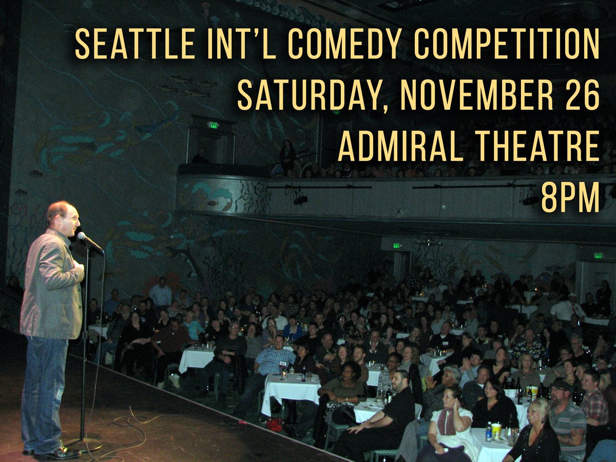 SICComedy's tweet photo. Tonight’s #SICC37 show is SOLD OUT, but you can still get tix for Saturday’s show at #Bremerton’s @admiral_theatre: https://t.co/j3N2zWYjGi. https://t.co/JS2t00TNKI