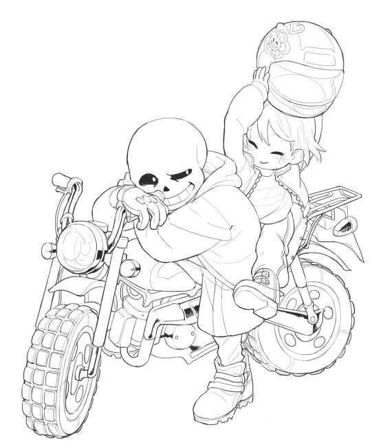 @DoseisanUt 頑張ったので線画も～ 