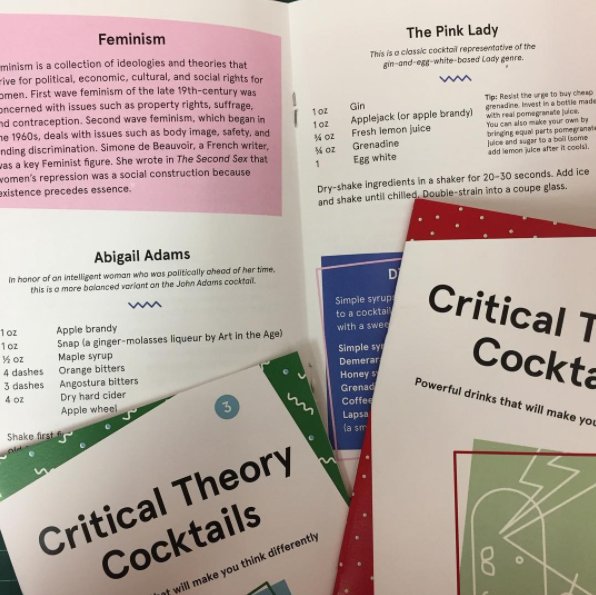 Critical Theory Cocktails Vol. 1, 2 &amp; 3 by Aggie Toppins are available online and in store now! Published by The Unofficial Press, $8.