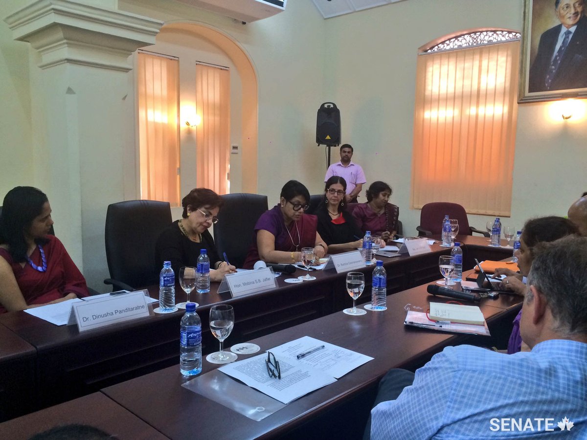 SenateCA's tweet photo. .@SenJaffer guest speaker in #SriLanka on #WomenPeacebuilding via @HuffpostUK https://t.co/tZl09L8Nbk #SenCA #cdnpoli https://t.co/PyvoR8uljm