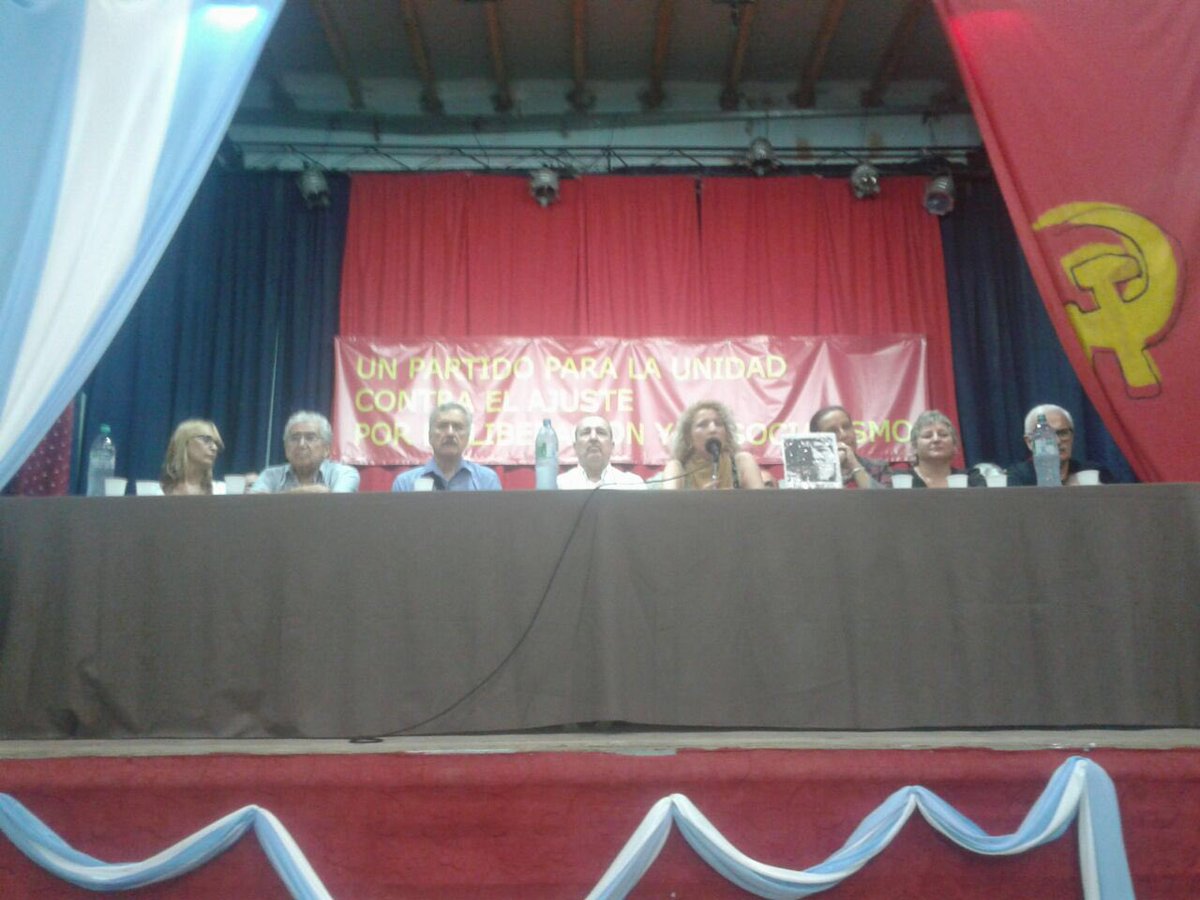 Milagro Sala presente en la apertura del Congreso Nacional del PC que reclamó su inmediata libertad