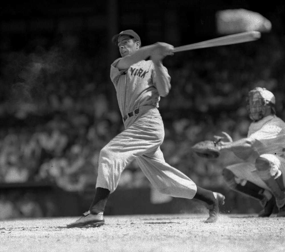 ESPNInsights's tweet photo. On this date in 1914, Joe DiMaggio was born

56-game hitting streak
.325 BA
.579 slug pct (9th all-time)
Won 9 World Series titles https://t.co/hYLj1lNuPS