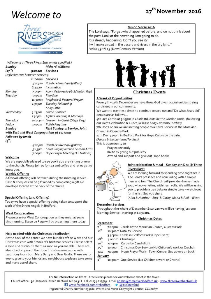 trcbedford's tweet photo. This Week’s News Sheet – 27th November https://t.co/Vvrgk5nc2j https://t.co/TaqxPt8BtZ