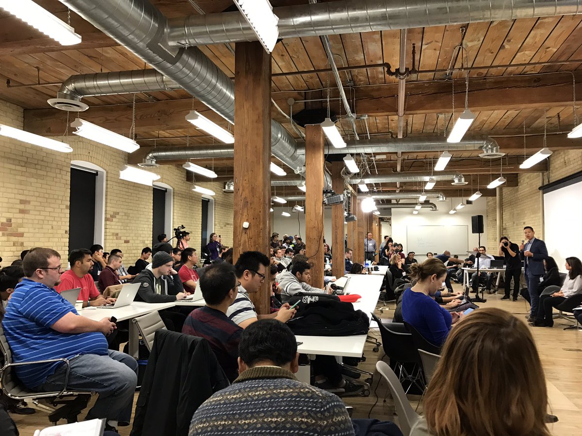 PENDA_VIDEO's tweet photo. We have never seen/heard people TYPE as fast as this group!! #RegHackTO #48Hours #Hackathon #OSC #realproblemsolving #Groupchallenges https://t.co/sOAH5ukFCG