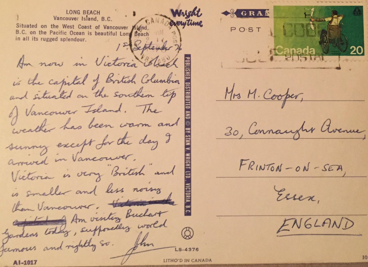 PostcardHistory's tweet photo. #postcard #1970s #canada #longbeach #vancouverisland #cooper #frintononsea @Canada @ExploreCanada @VanIsleVacation @VancIslandology @vigeek https://t.co/tVDiRpSES8