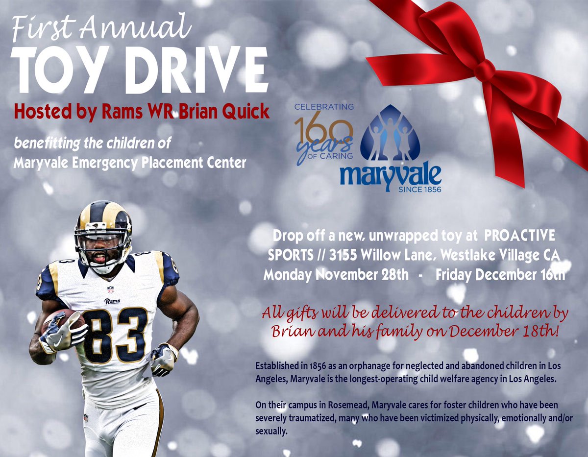 Bquick_SC's tweet image. Excited to make sure some deserving kids have a very happy holidays 🎄 Would love y'alls support! New toys can be dropped @ Proactive Sports