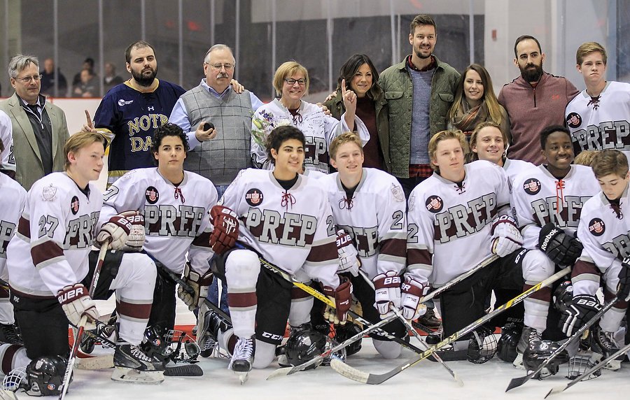 BrandonGouldHS's tweet photo. St. Peter's Prep ice hockey memorializes fallen teammate Jeff Hoens #njhockey https://t.co/GW8eB965F1 https://t.co/7hXjtmHIVI
