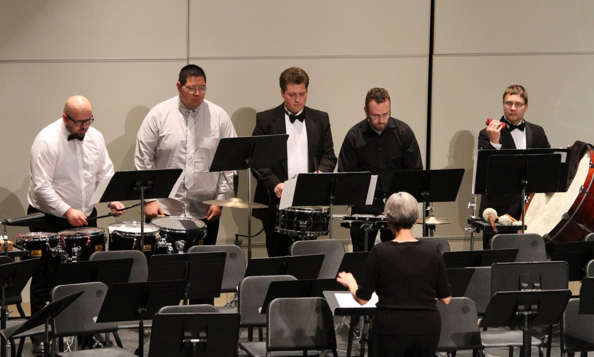 Minotstate's tweet photo. We hate to beat our own drum, but in this case it's appropriate. Listen to the MSU Percussion Ensemble at 7:30 p.m. on Monday, November 28. https://t.co/PkKJc4T8ie