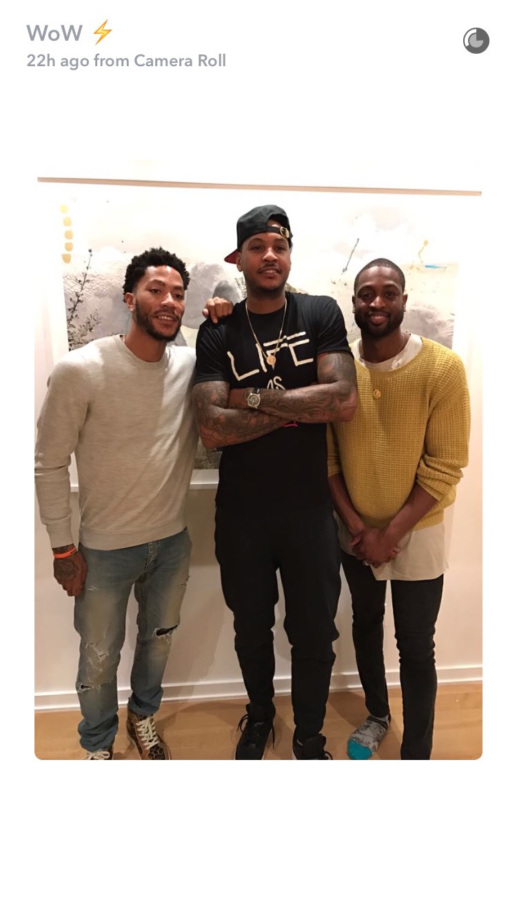 Rachel Nichols on X ICYMI Dwyane Wade Derrick Rose go to Carmelo Anthony s for Thanksgiving. Wade helicoptered in from Philadelphia https t bYE39NP2y6 https t IhXU2GNYak X