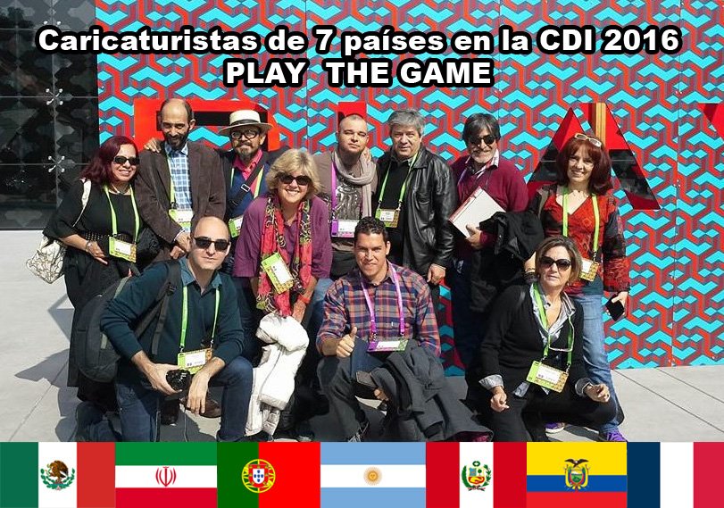 marcartonist's tweet photo. #CiudadDeLasIdeas en Puebla México, grandes caricaturistas, grandes encuentros. #PlayTheGame #CDIpuebla #CDI2016... GRATITUD! https://t.co/XYMVU5X8rb