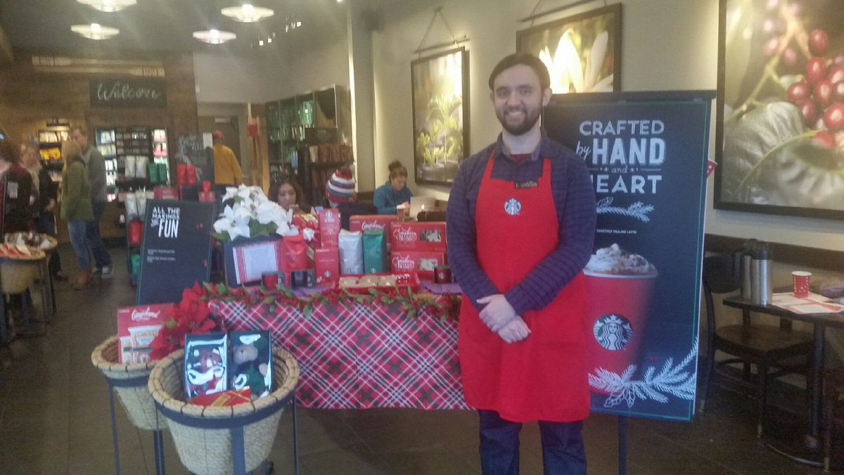 Thank you Dustin, at Starbucks Maine Mall, for helping all of our customers full their shopping needs!