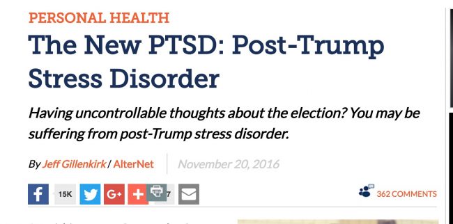 Mediaite's tweet photo. Author Diagnoses Himself With 'Post-Trump Stress Disorder,' Dies Days Later https://t.co/I6mXsRgrvm https://t.co/Vz3Xf6SMcX