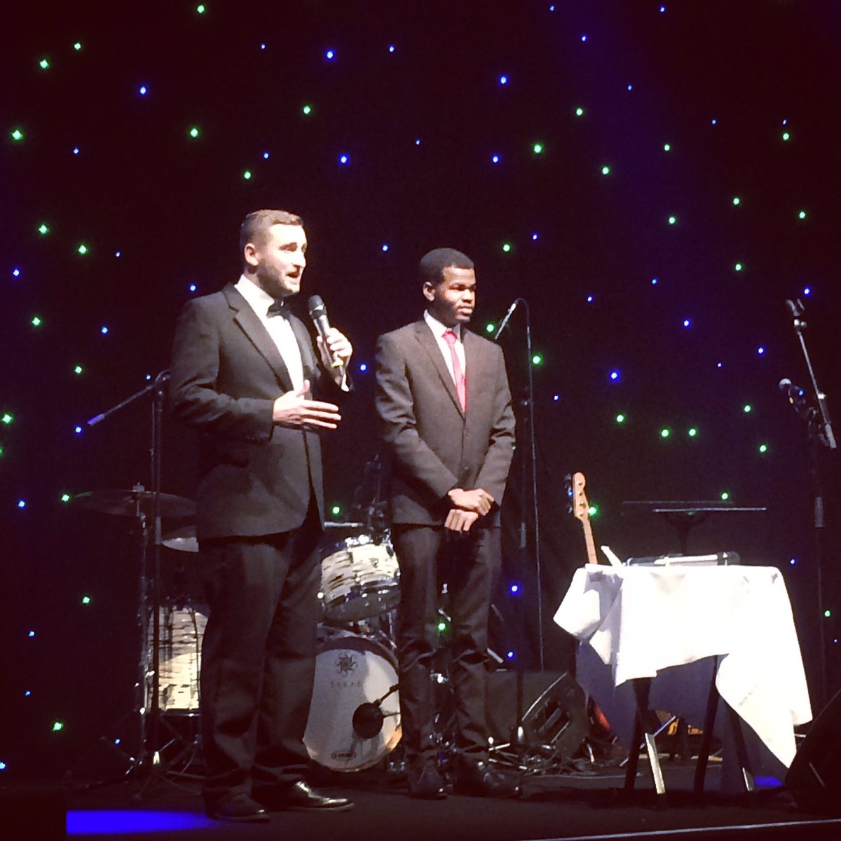 HBettany's tweet photo. Super proud of @lawrencebettany tonight sharing about the work of @CornerstoneCds @CaritasSalford https://t.co/kfBQyzSAQn