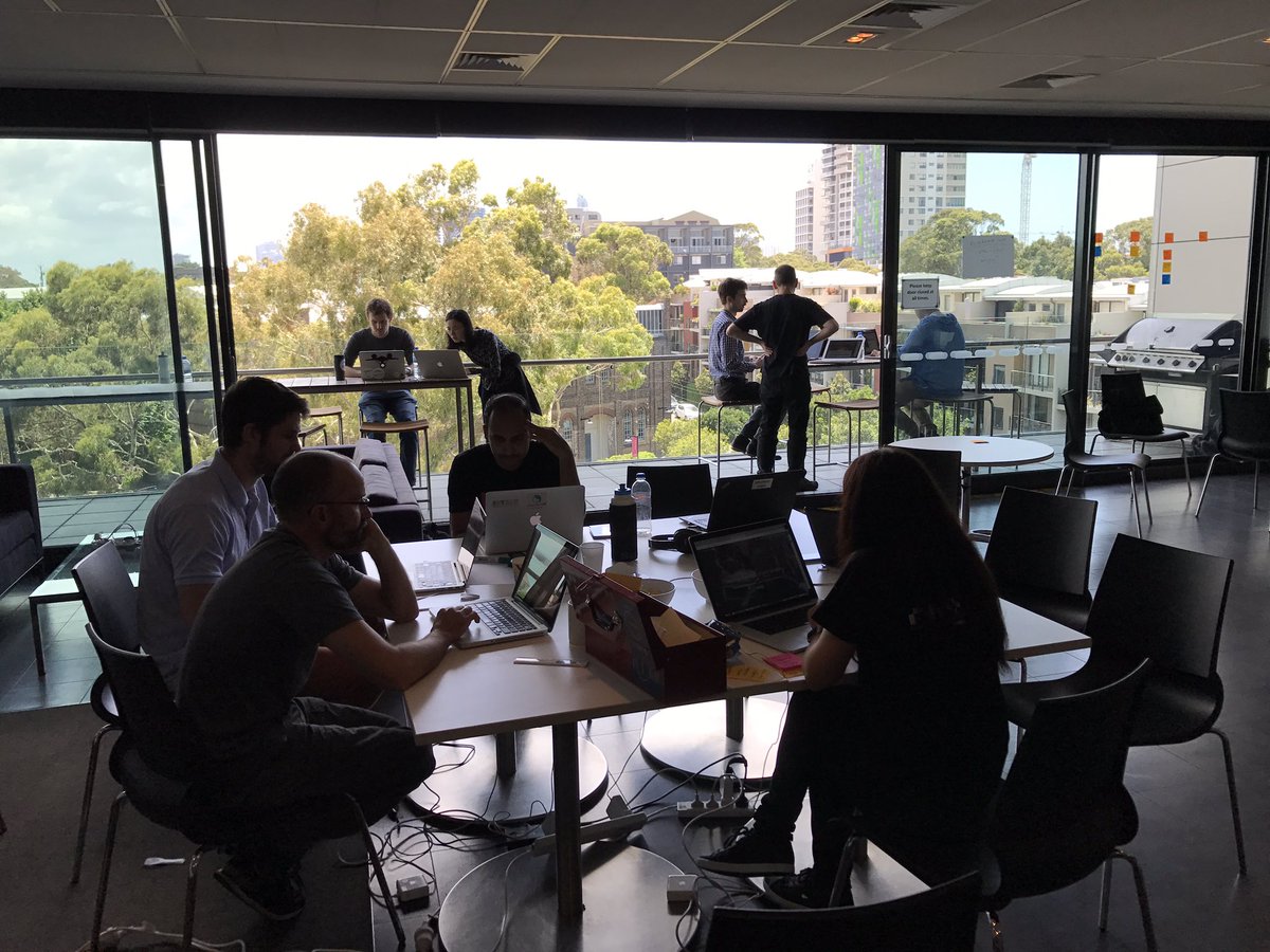 codeg33k's tweet photo. Great view at #Data61 #RHoK #RHoKAustralia https://t.co/YVUnlV3INE