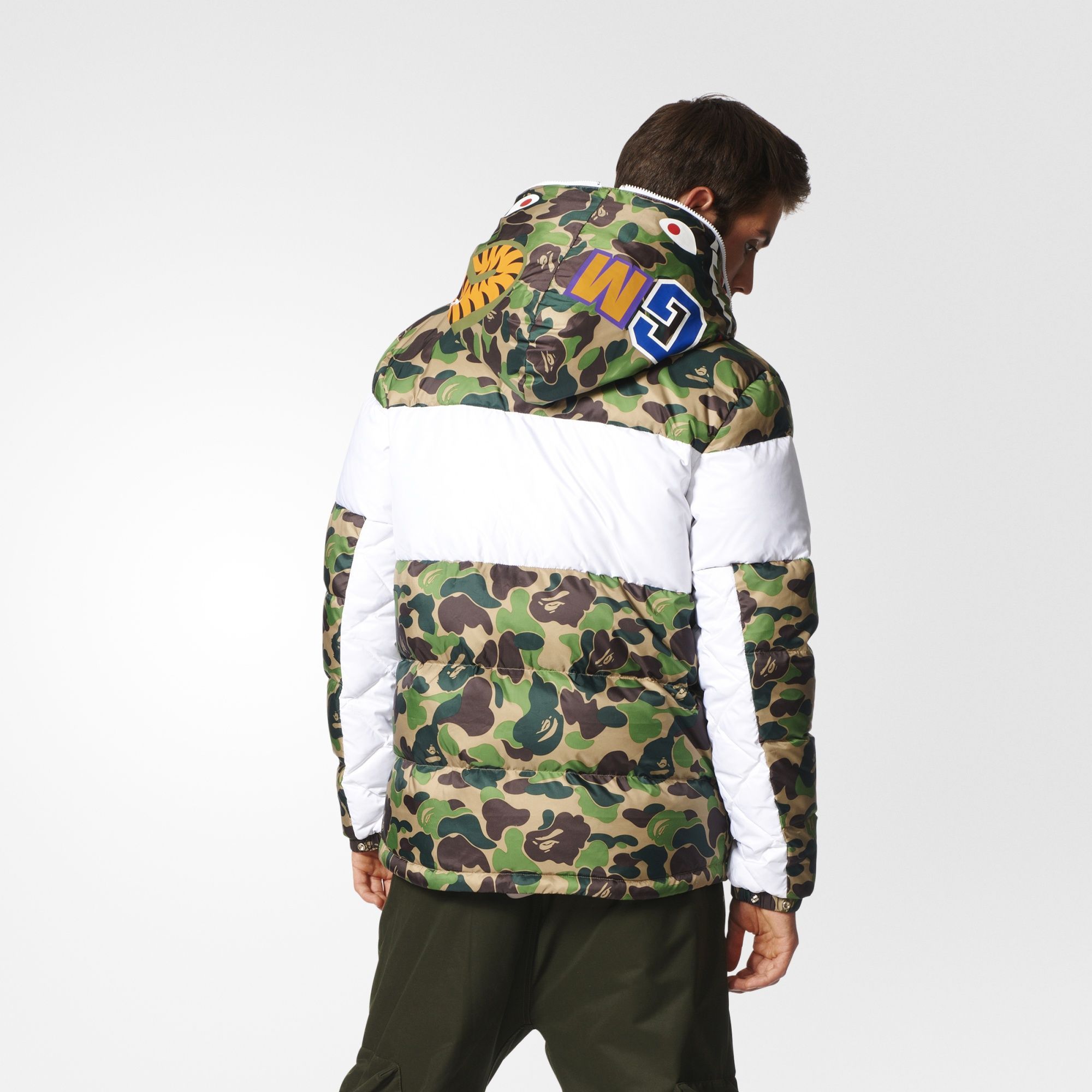 bape x adidas id96 down jacket