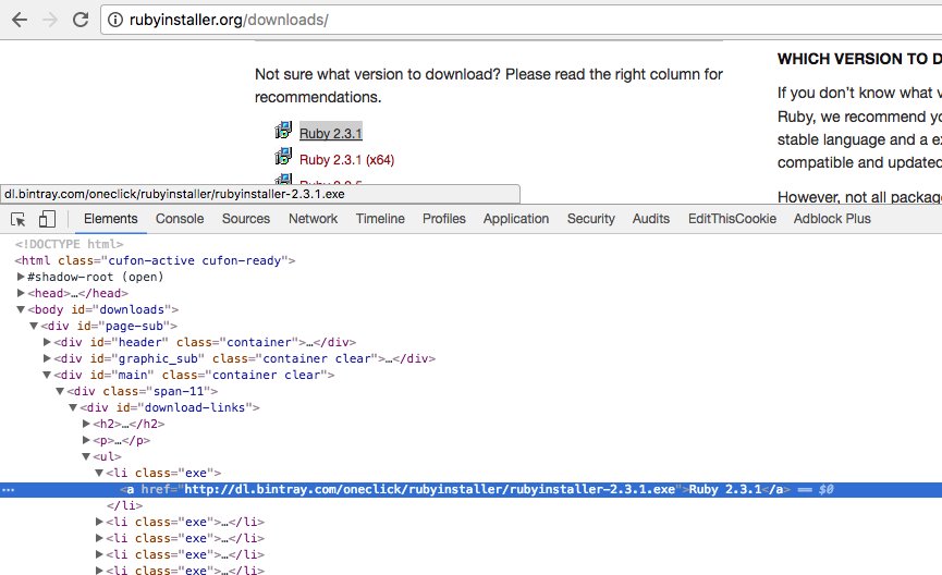 KentGruber's tweet image. The #rubyinstaller website is serving #ruby download links via http instead of https?