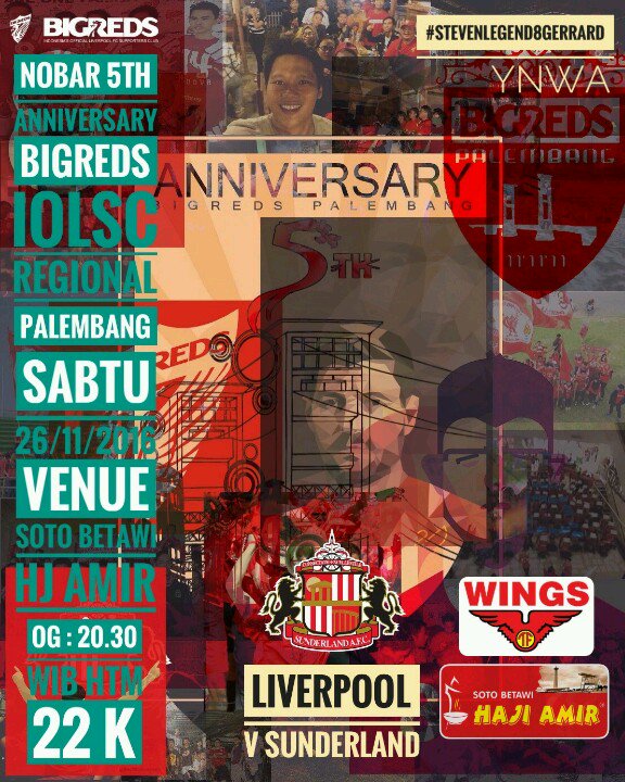 #Nonbar + anniv <a href="/BIGREDS_IOLSC/">BIGREDS IOLSC</a> PLG | MALAM INI | venue : <a href="/sotohajiamir/">Soto Haji Amir-PLG</a> | OG : 21:00 wib | HTM : 22K (eat + drink)