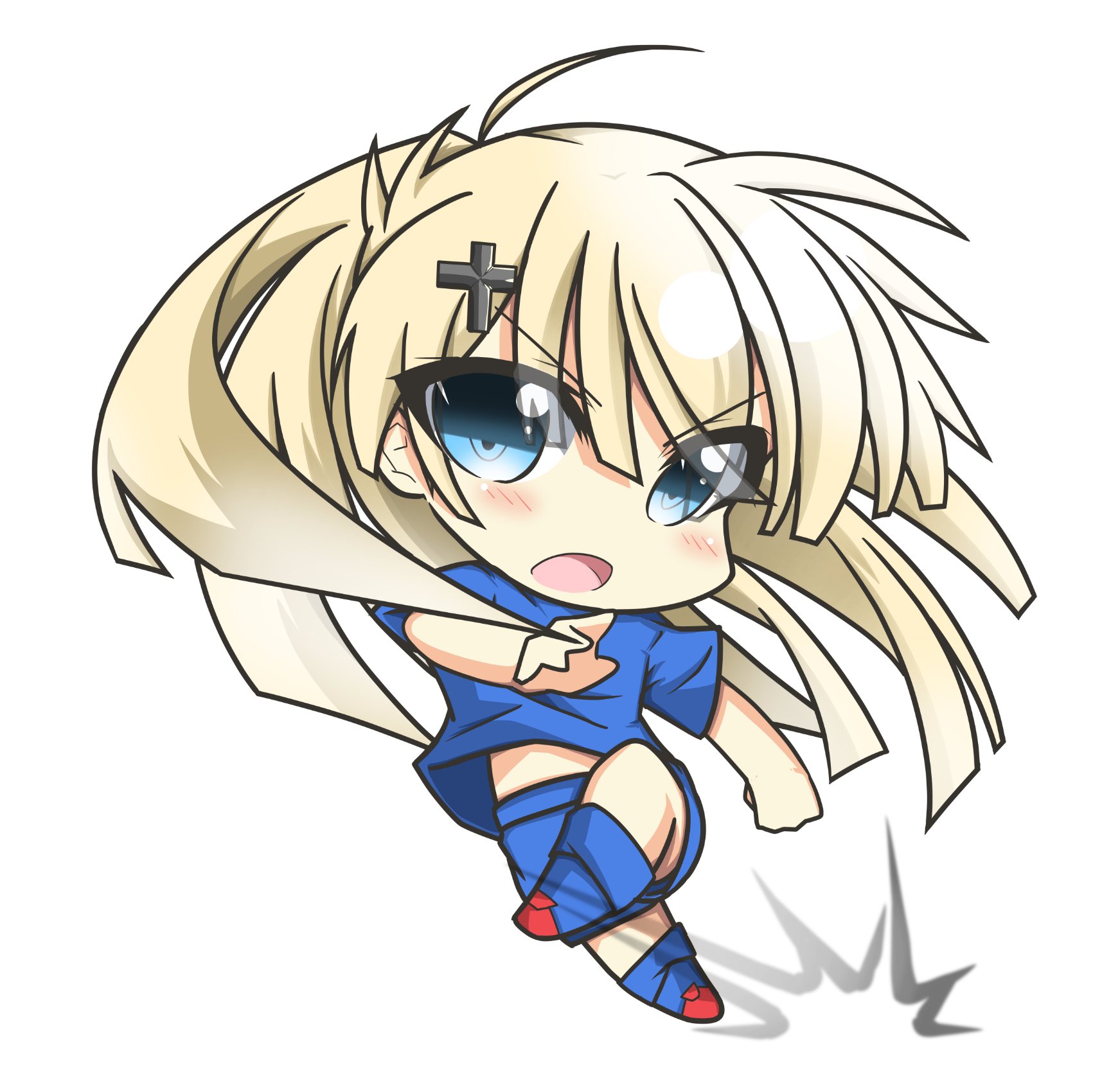 Tokia 絵を描く筋トレマン Twitterissa オリジナル Sd ちびキャラ 金髪 サッカー娘 イタリアのユニフォームでフリーキック 悪魔の左足 的な サッカー選手が試合中にヘアピンつけるわけないじゃん ってのは描き終わってから気づいたｗｗｗ とりま調子が