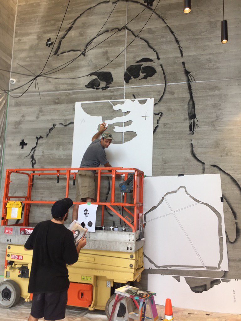 SundayStarTimes's tweet image. Sparrow Philips' new work for the @SundayStarTimes @NZStuff lobby inspired by Grey Lynn's Pacific heritage #timebeing