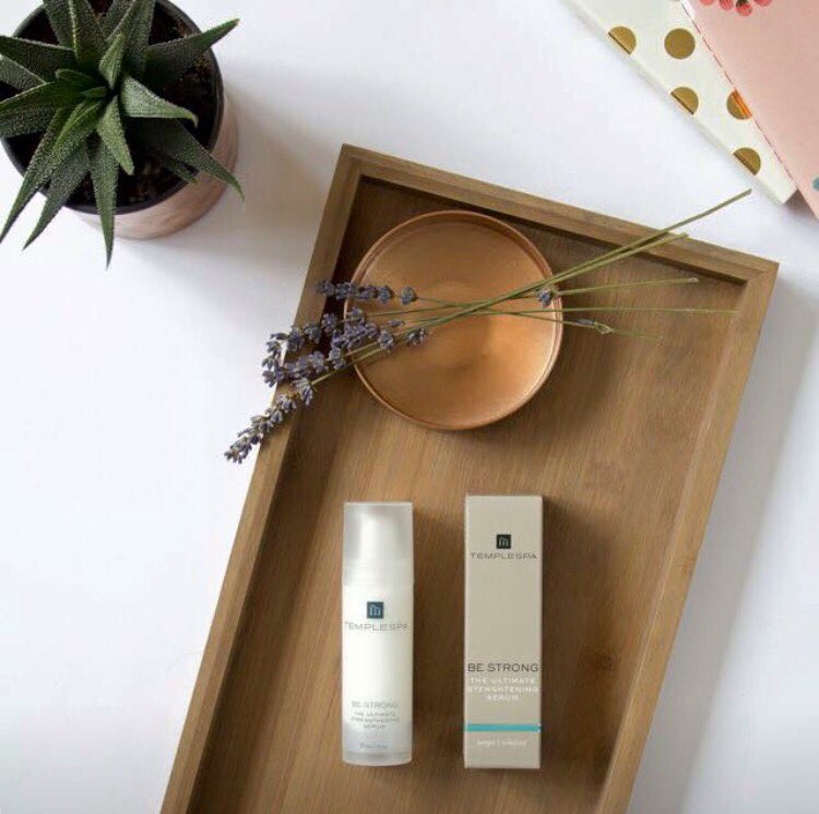 HayleyTempleSpa's tweet photo. BE STRONG
Super-juice serum helps strengthen new skin cells &amp; provides vitamins for when they reach the surface!

£35 for 30ml.

#templespa https://t.co/q0bQnBy3YP
