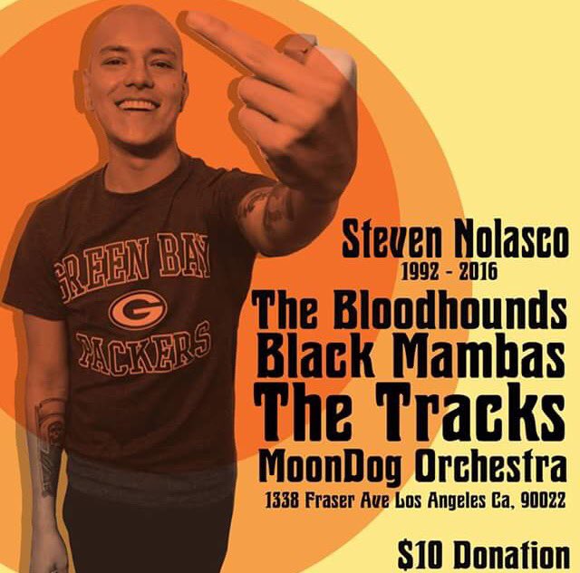 Tmrw nite 
7pm-2am 
1338 Fraser Ave, Los Angeles, Ca 
ALL PROCEEDS WILL GO TO THE NOLASCO FAMILY 

#HEYSTEVIE 👼🏼