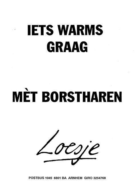 LoesjeNL's tweet photo. **Iets warms graag
met borstharen**
#loesje https://t.co/Tu15yTl4uW