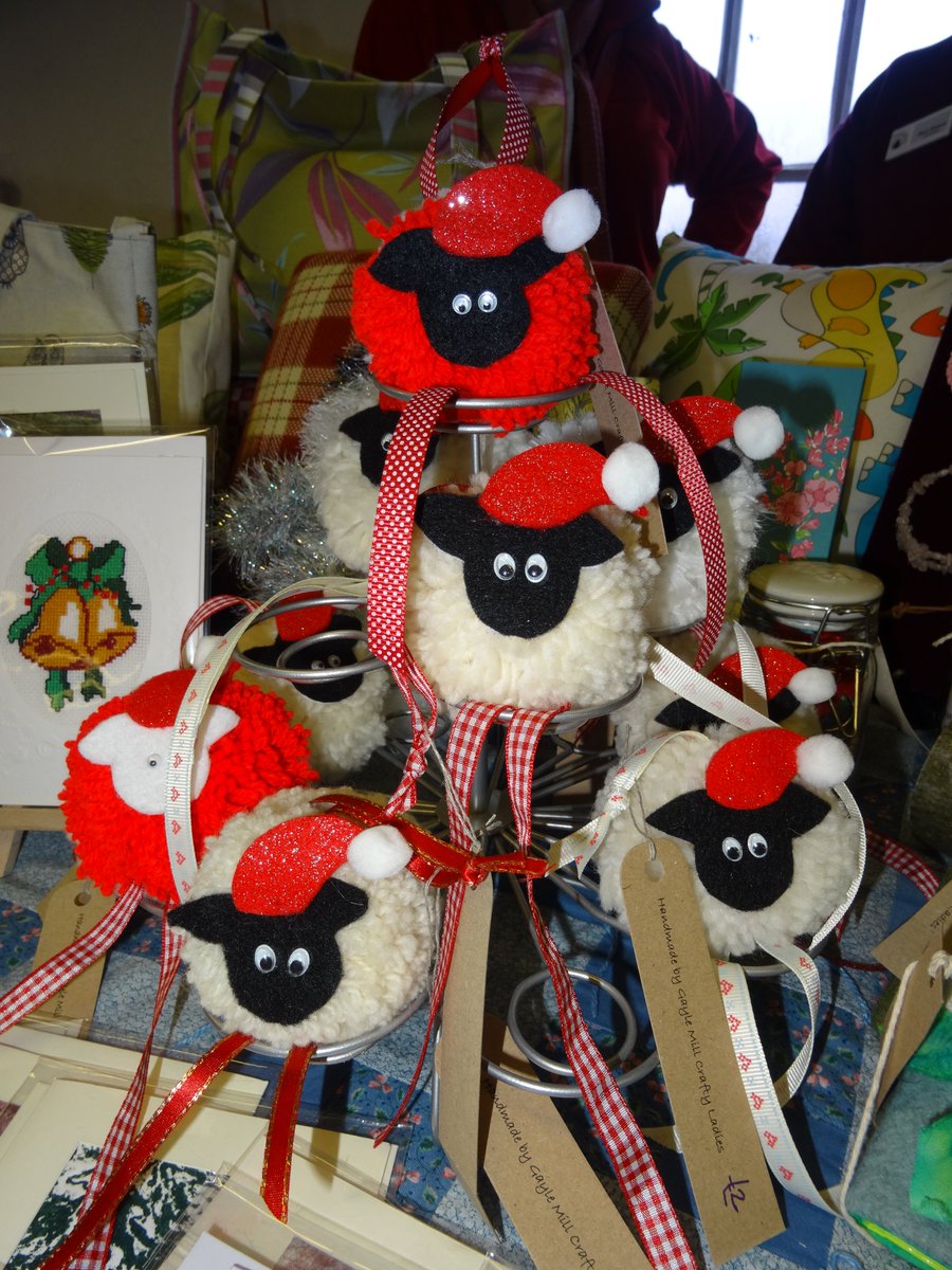 Scenes of Christmas cheer.All waiting at Gayle Mill Christmas Fayre today 10-4.30 £2.50 entry free mulled wine and mince pie.