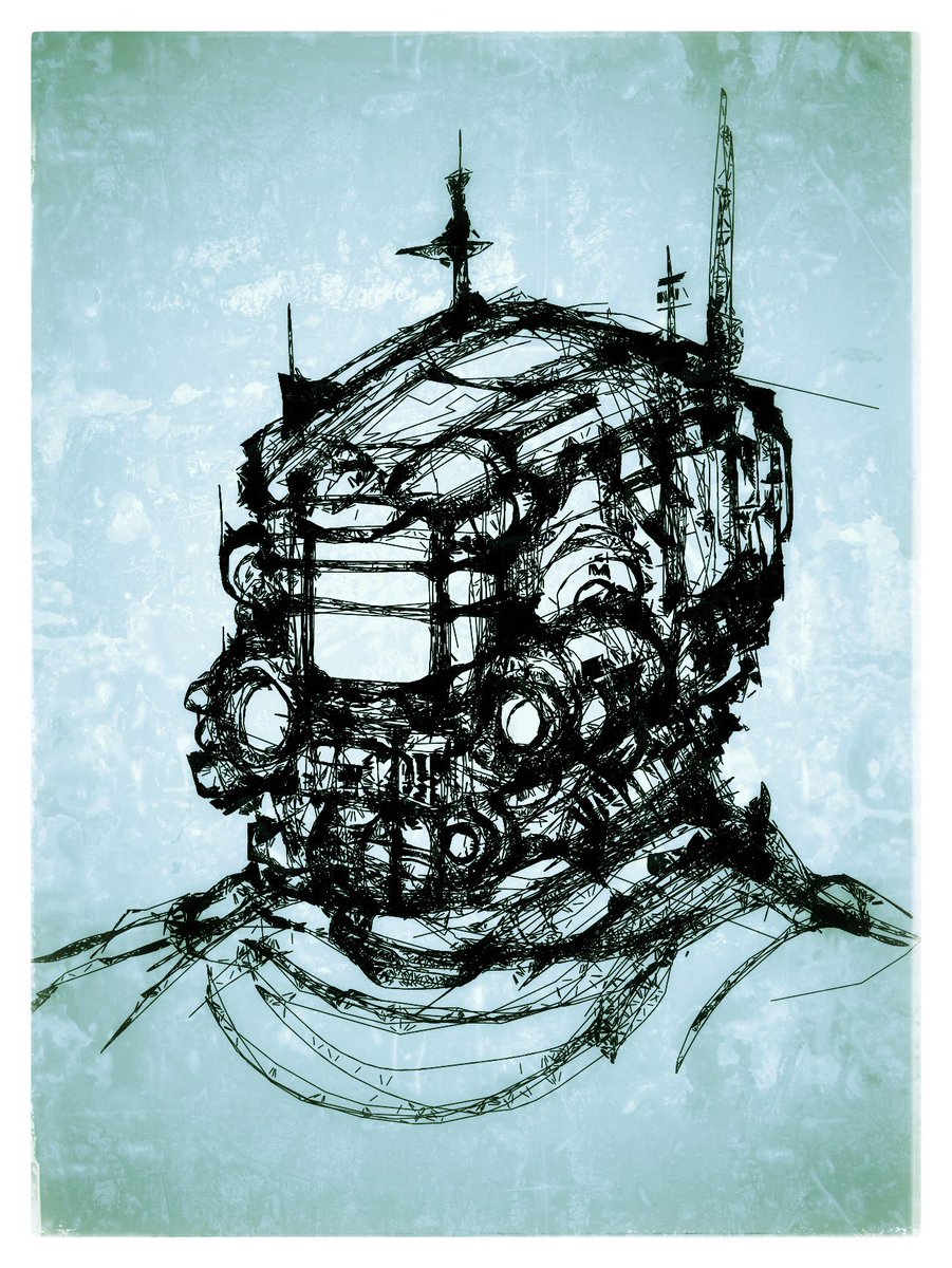 MikePhillipsArt's tweet photo. 22 #scifi #scifiart #steampunk #helm #helmet #sketch #conceptart #design #drawchemy #drawing #doodle #mikephillipsart #art #artist #creative https://t.co/svfKKrMV5h
