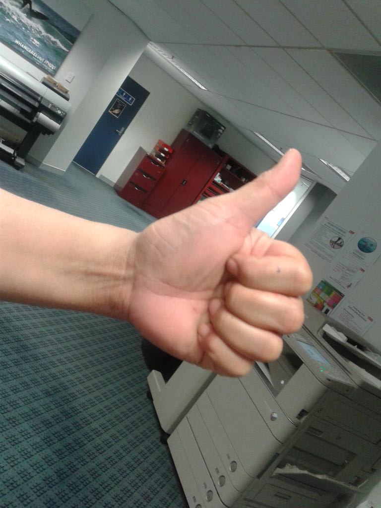 ACJMcInt0sh's tweet photo. And that is a big thumbs up from the project manager for another test passed. #DigitalTransformation #projecttrilogy https://t.co/ySZbW1LYWZ