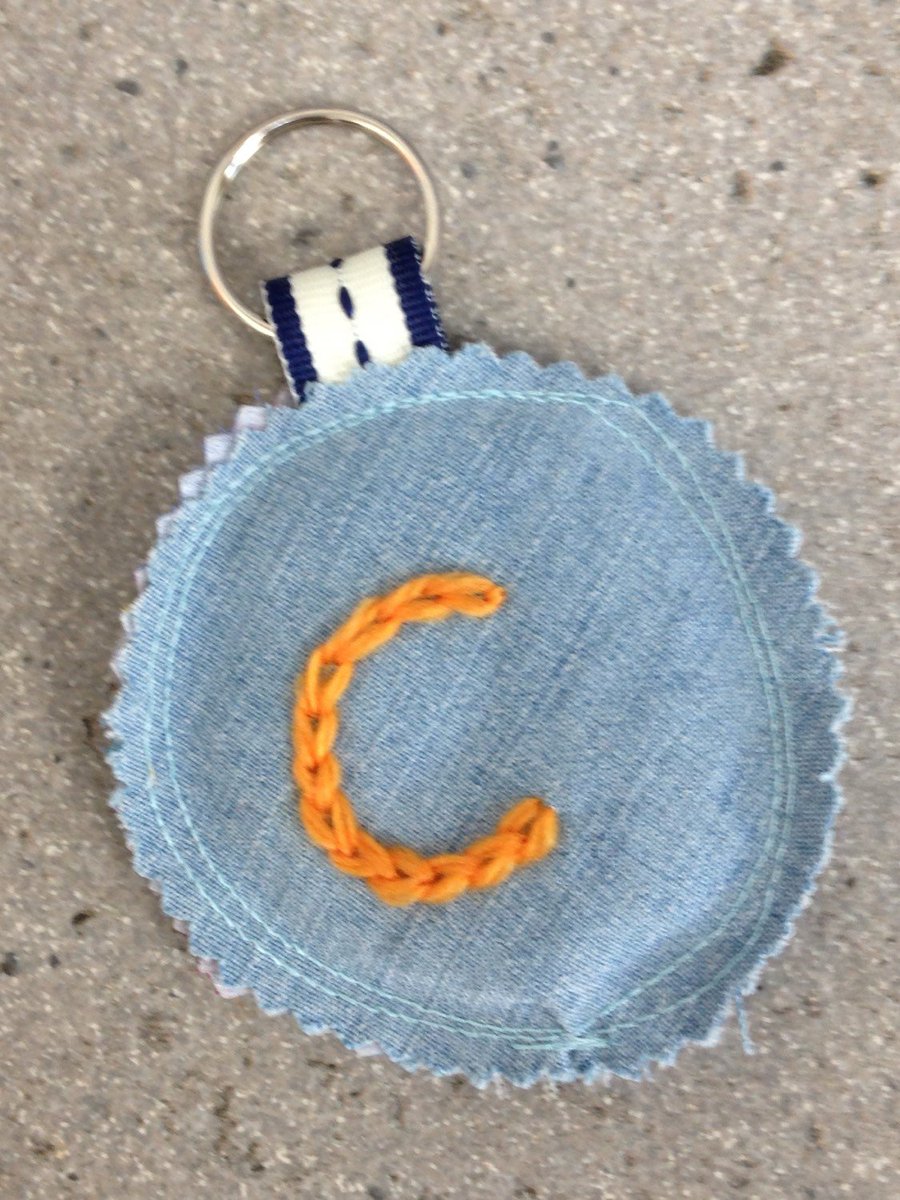 ShabbySheUK's tweet image. Cute embroidered keyring  | Kids Bag charm | Letter C Tag | Scr… tuppu.net/f69494e #craftbuzz #InitialBagCharm