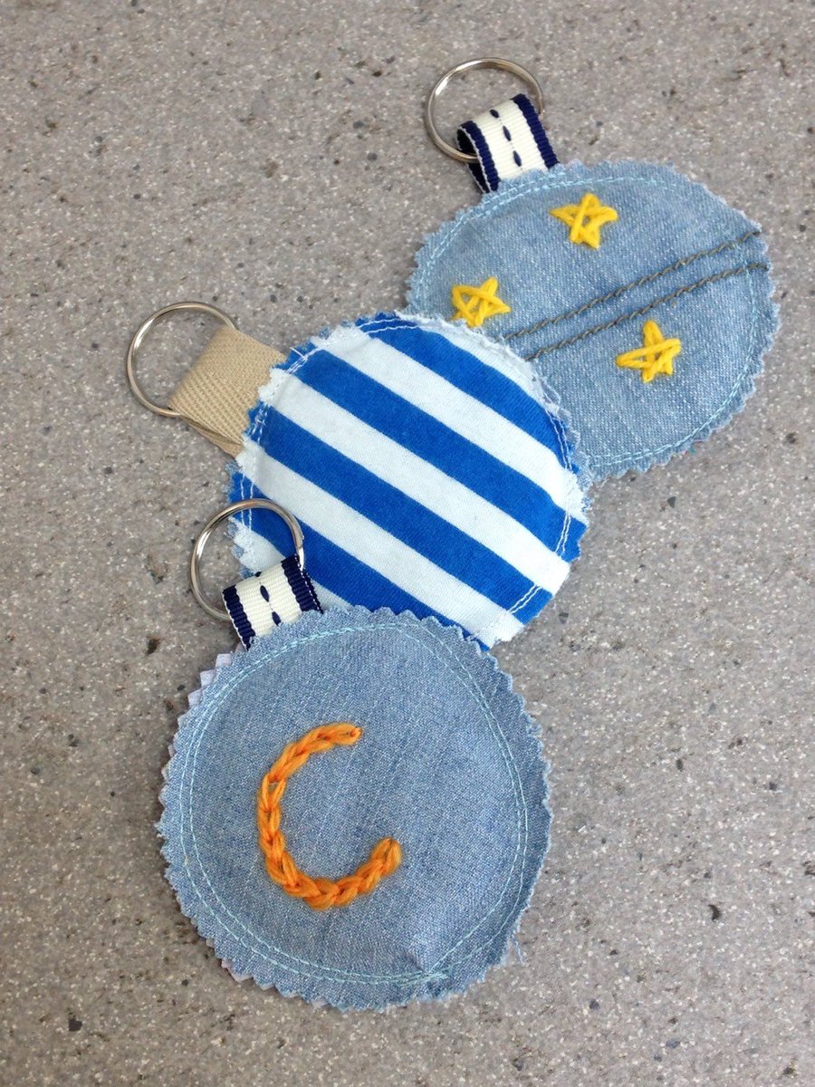 ShabbySheUK's tweet image. Cute embroidered keyring  | Kids Bag charm | Letter C Tag | Scr… tuppu.net/f69494e #craftbuzz #InitialBagCharm