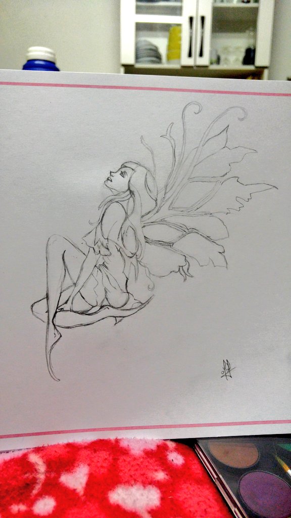 meldanai's tweet photo. No hay nada como hacer lo que te gusta. I Love draw 😍✏️...#Fairy #drawing #Hobby #sketchbook #drawlover #hada https://t.co/lHJ2WLbxtx
