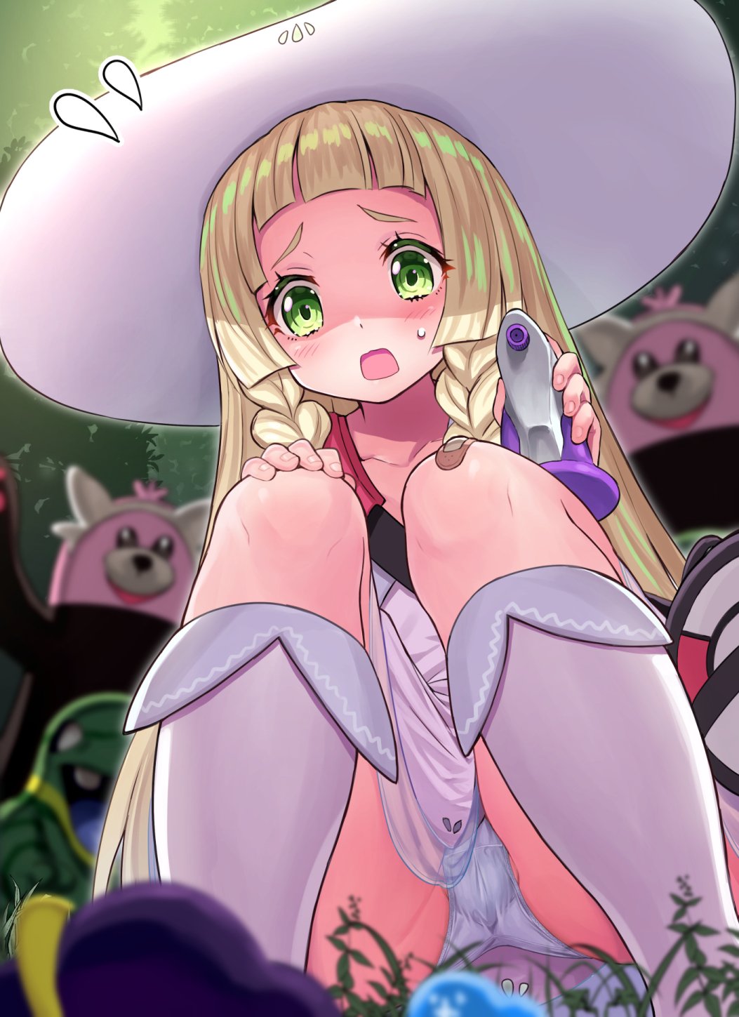 またのんき ほしぐもちゃんにきずぐすりを使おうとするリーリエちゃん T Co Iojacs8n41 Twitter