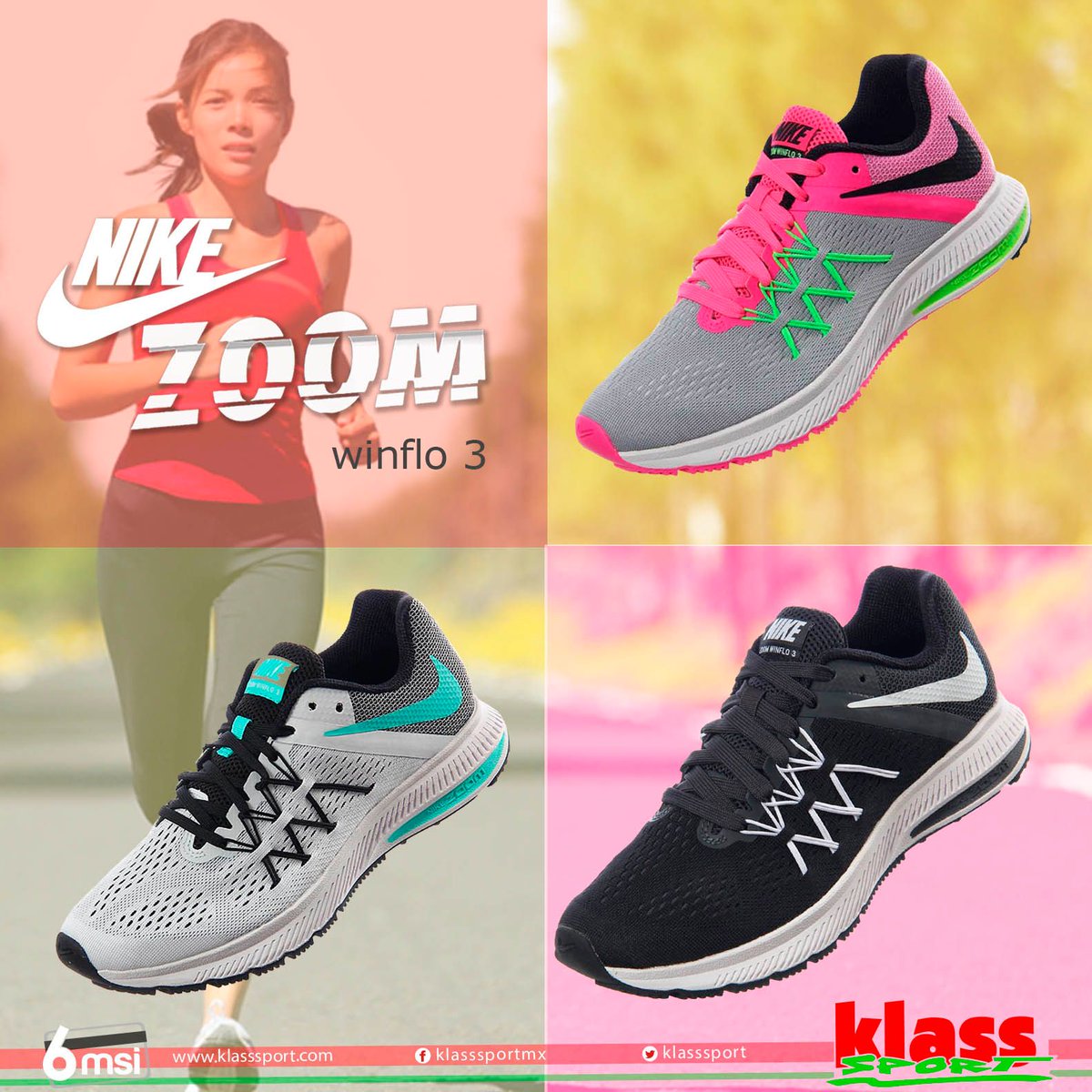 KlassSport's tweet photo. 👩🏼💅🏻 kilómetro tras kilómetro, comodidad y estilo #Winflo #NIke https://t.co/HdlCvkHq83