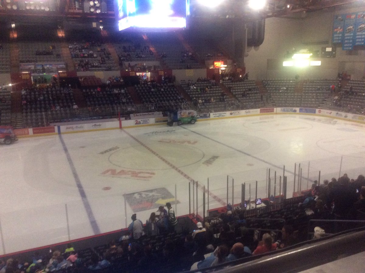 UtahGrizzlies's tweet photo. Final Zamboni run in Alaska as pregame coverage is underway on Utah's Classic Country AM 1370, https://t.co/YTrmjgsfes, and the KSOP AM app. https://t.co/I7DMQDLJ15