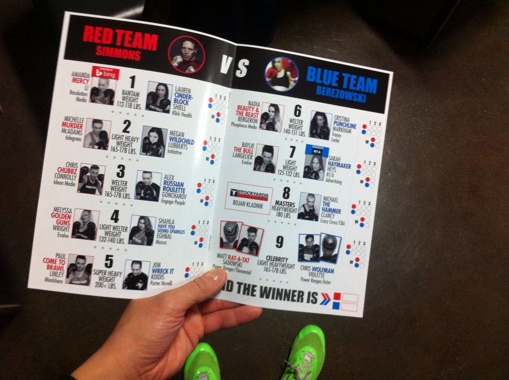 Programs for Agency Wars, Nov.30th, arrived tonight at the club!!! #teamblue #cba #deadaim