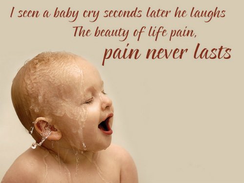 studyguideindia's tweet image. #MotivationalQuotes

I seen a baby cry seconds, later he laughs. The beauty of life #pain, pain never lasts...