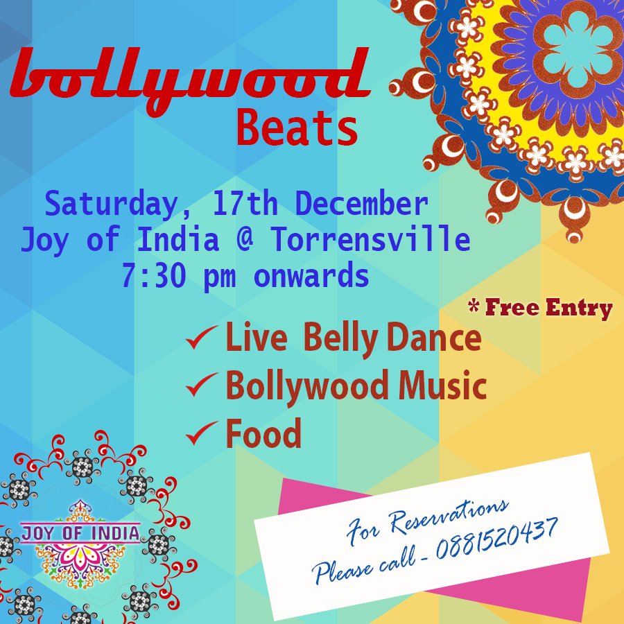 joyofindi's tweet photo. #Enjoy a night of #authenticIndianfood at #JoyofIndia whilst dancing to latest #Bollywood dance https://t.co/YY3F95KkXn