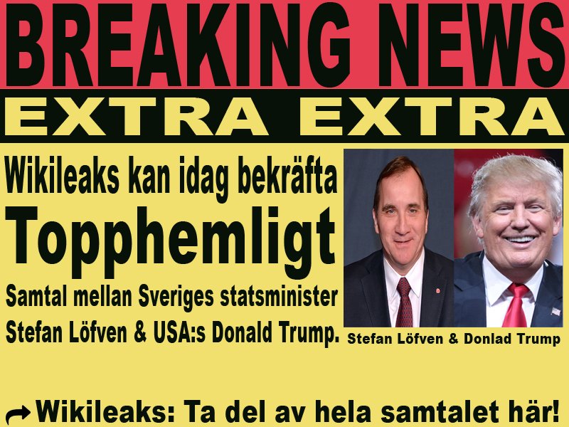 ExtraExtraSe's tweet image. #nyheter #nyheter24 #aftonbladet #roligabilder #humor #politik #wikileaks