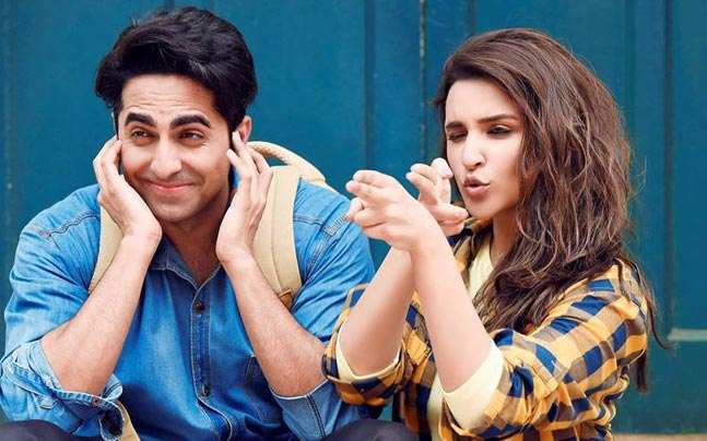 Showbiz_IT's tweet photo. SEE PIC: @ayushmannk &amp; @ParineetiChopra's rom-com #MeriPyaariBindu promises fun &amp; frolic https://t.co/V84gVuqYum https://t.co/sEoLAi0nQ0