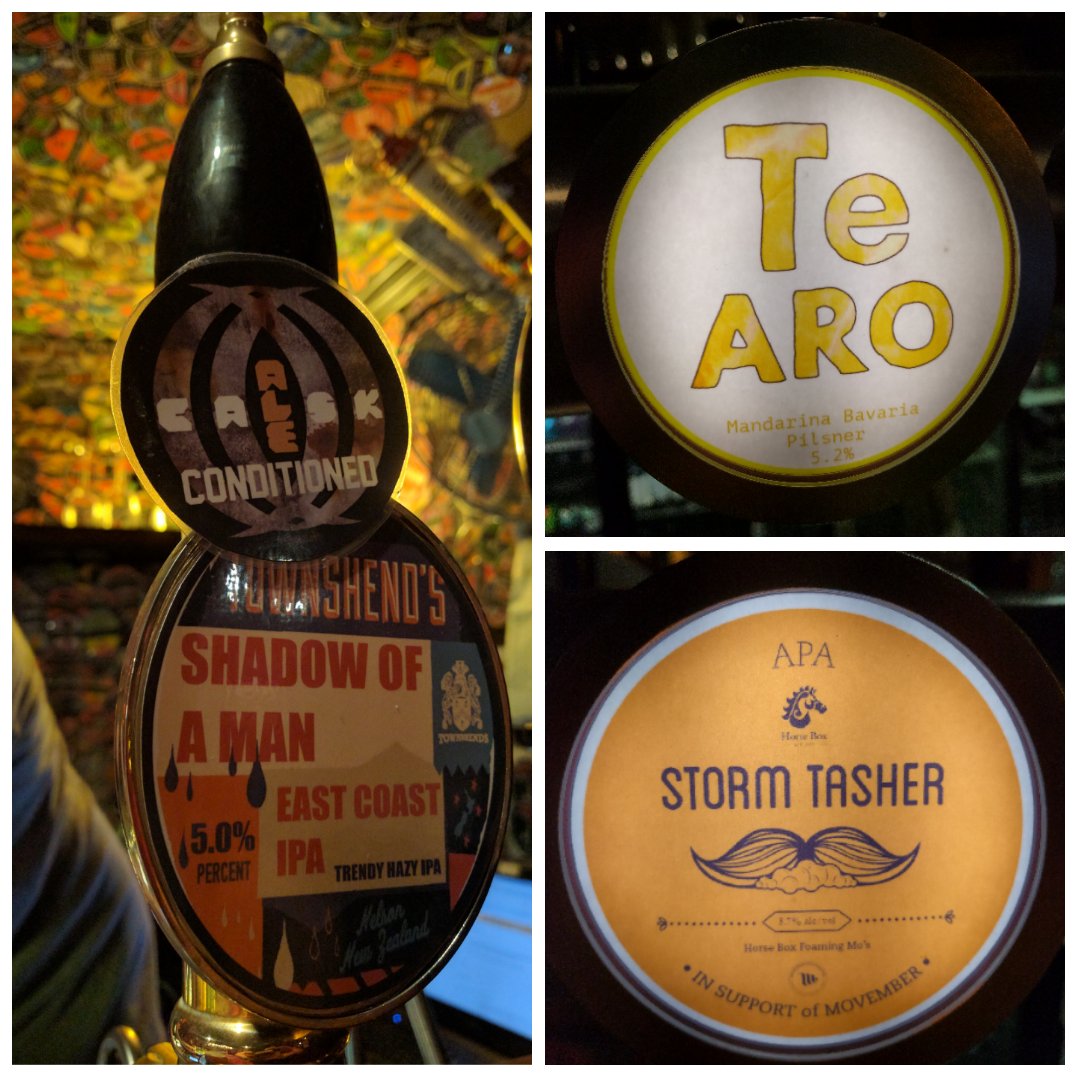 Freshly tapped! Cask conditioned <a href="/townshends/">Townshend Brewery</a>  Shadow of a Man East Coast IPA is tasting AMAZING. #trendy #hazy #IPA