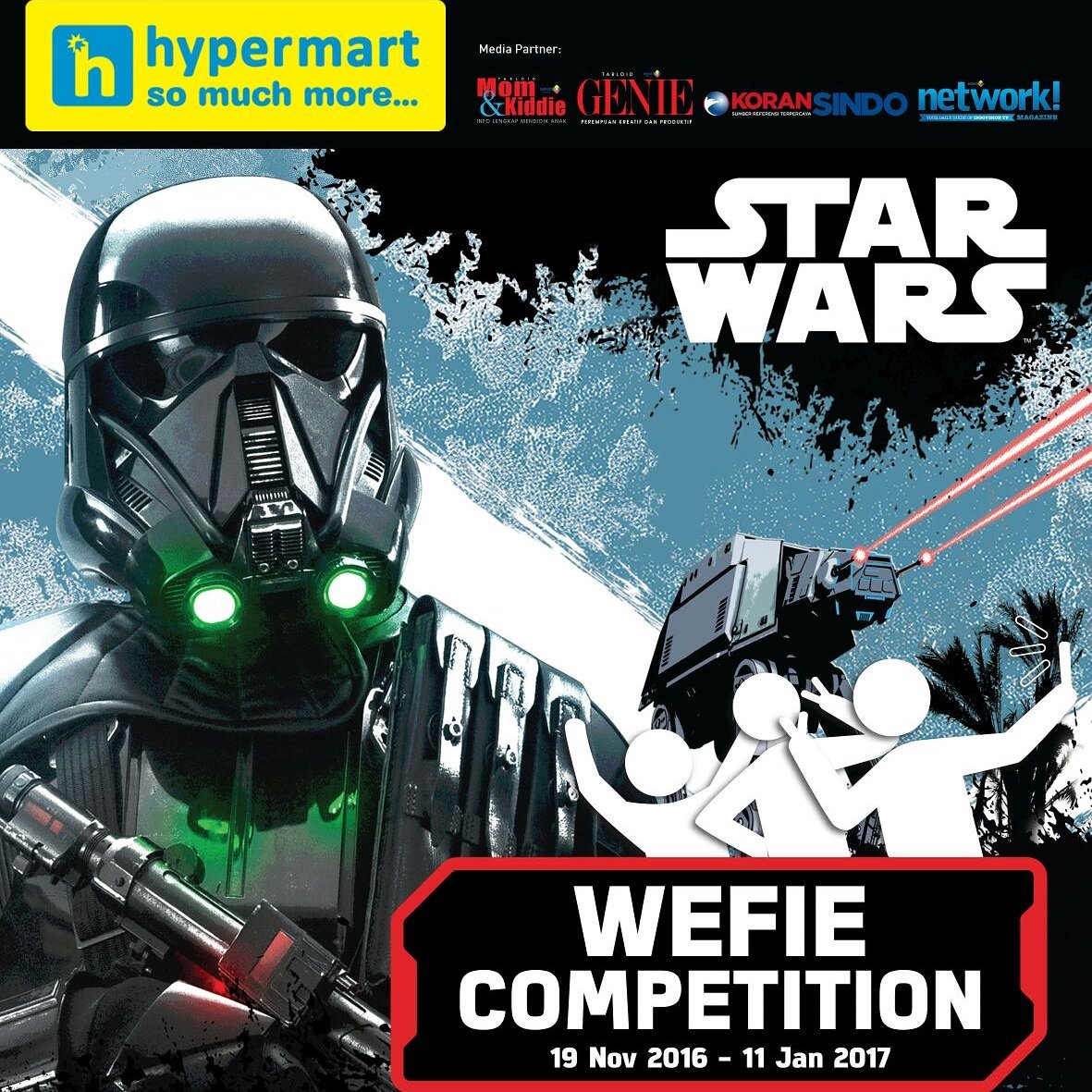 Panglimasebath's tweet image. Yang belum ikutan #wefie competition ayo buruan masih ada waktu*S&amp;amp;K bisa cek di hypermart.co.id #hypermartstarwars #hypercosmicshell