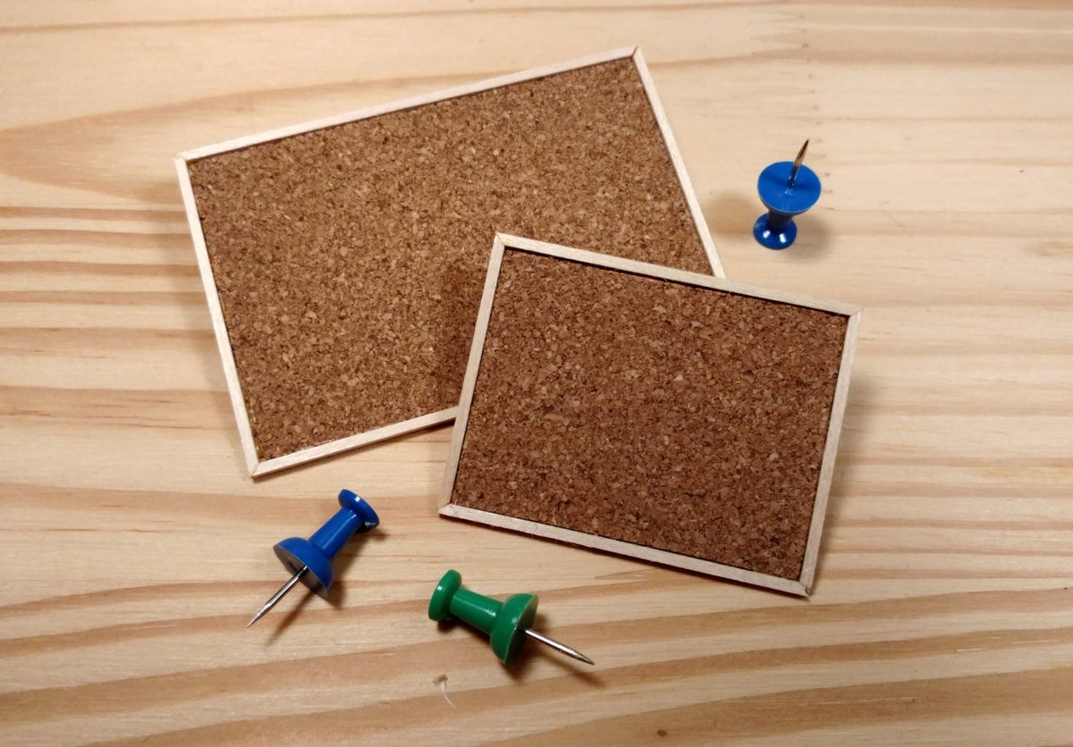 SmallhouseModel's tweet photo. Miniature Dollhouse Cork Bulletin Board, 1:12 Scale https://t.co/UflB73iTfE #SmallhouseModels #ModernMiniature https://t.co/ZkEbTR2eoE
