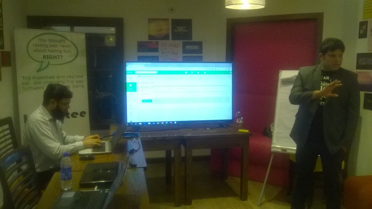 arslan0644's tweet photo. We are now using live @Kualitee application for our Performance Testing Lab with #JMeter 
#KTMTrainings by @Kualitatem https://t.co/tsnksHQhwv