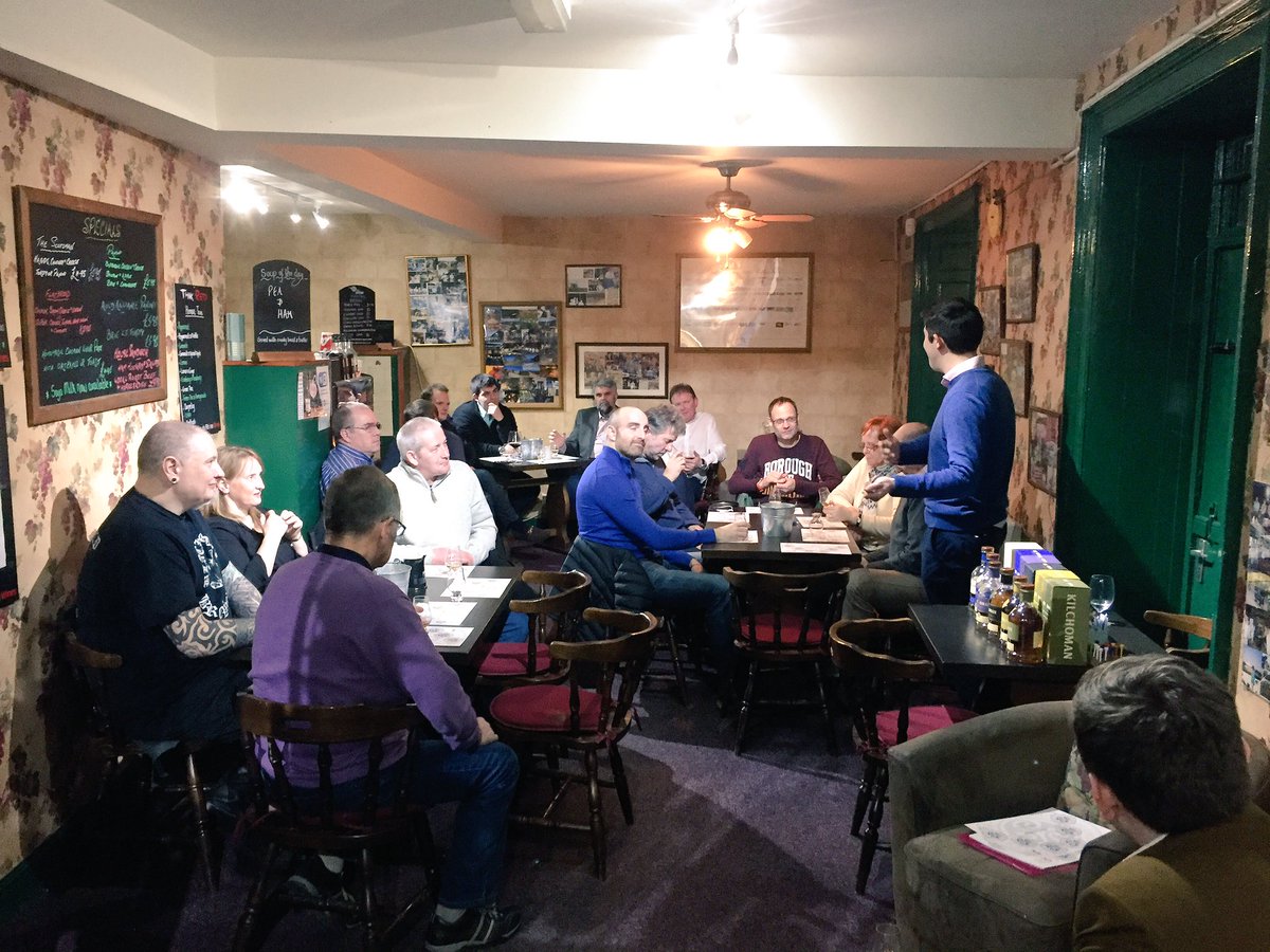 Fantastic tasting last night with George from @Kilchoman05 A fun night with some great stories and whiskies. Thanks for a brilliant night